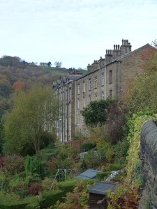 Classic Hebden Bdrige terraces with underdwellings and overdwellings